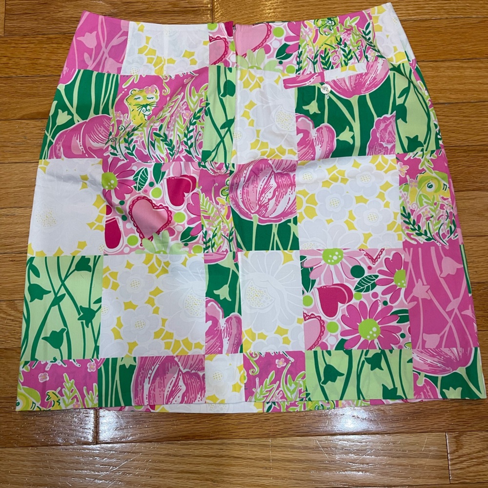 Lilly Pulitzer Floral Patch Mini Skirt